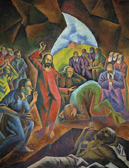 Bohumil Kubista The Raising of Lazarus oil painting picture